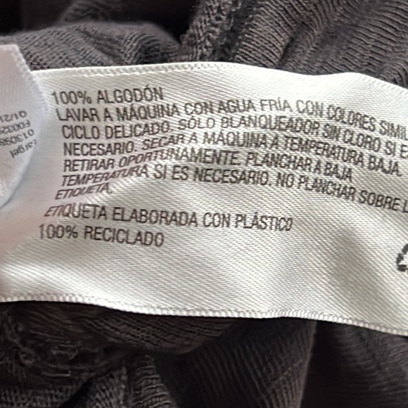 Universal Thread Gray Ruffled Sleeve Tee Shirt Dress W/Tied Hem - Picture 8 of 8